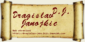 Dragislav Janojkić vizit kartica